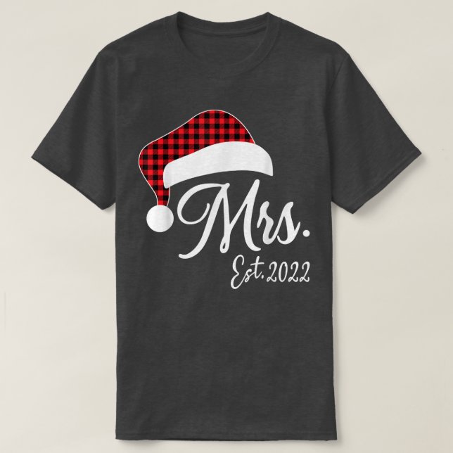 Camiseta Sr. Claus y Sra. Claus Est (Diseño del anverso)
