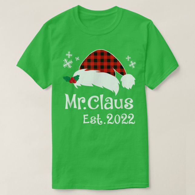 Camiseta Sr. Claus y Sra. Claus Est (Diseño del anverso)