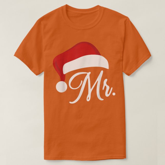 Camiseta Sr. Claus y Sra. Claus Est (Diseño del anverso)