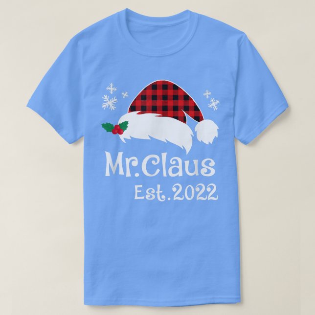 Camiseta Sr. Claus y Sra. Claus Est (Diseño del anverso)