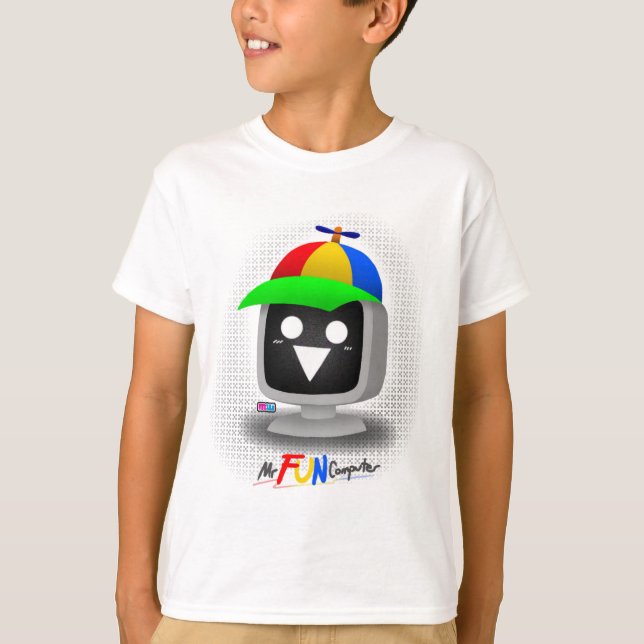 Camiseta Sr. Computadora Divertida en Sprunki 3D (Anverso)