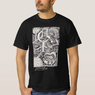 Camiseta Sr. Emptyful, dibujo a tinta
