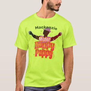 Camiseta Sr. Feliz Pappy con el Gorra y su nombre