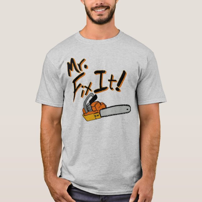 Camiseta Sr. Fix It Chainsaw (Anverso)