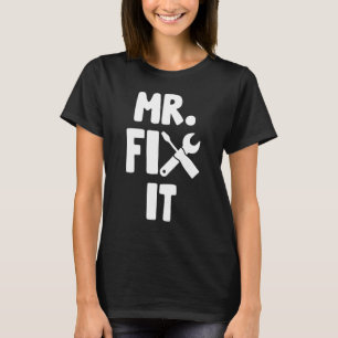Camiseta Sr Fix It Handyman Dad Herramienta Reparar Día de 