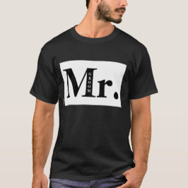 Camiseta Sr. Groom Alto Contraste Negro y Blanco Minimalist
