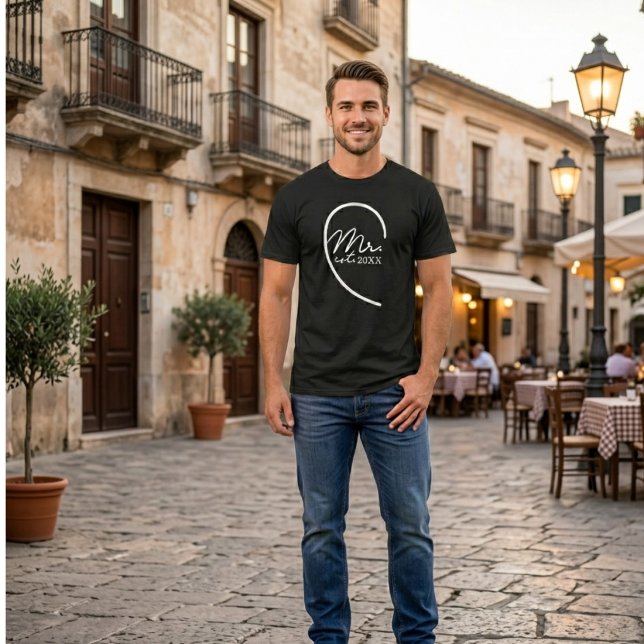 Camiseta Sr. Groom recién casado  | Parejas de luna de miel (Subido por el creador)