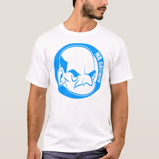 Camiseta Sr. Grumpy Basic T-Shirt, blanca (Anverso)