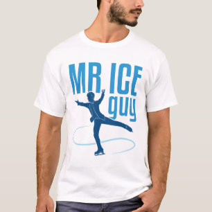 Camiseta Sr Ice Guy Figura Patinaje Hombres Patinaje Niños