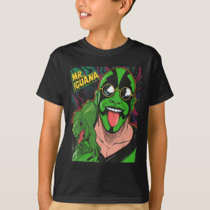 Camiseta Sr Iguana Lengua Fuera Luchador de Lagarto Diverti