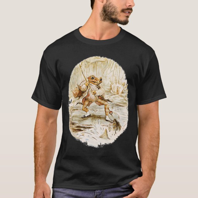 Camiseta Sr. Jeremy Fisher por Beatrix Potter (Anverso)