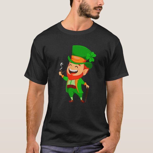 Camiseta Sr. Leprechaun Irish Clover St Patrick's Day Green (Anverso)