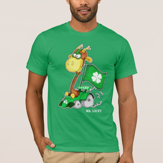 Camiseta Sr. Lucky. Divertido Día de San Patricio (Anverso)