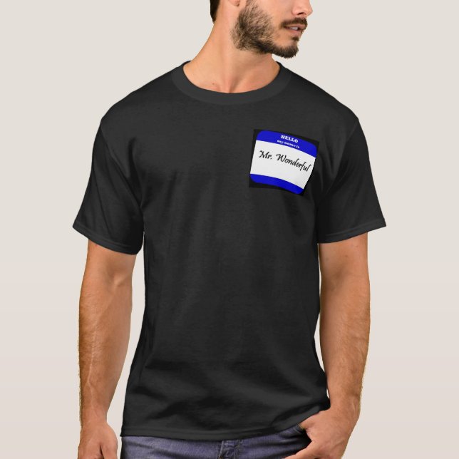 Camiseta Sr. maravilloso (Anverso)