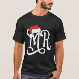 Camiseta Sr. Parejas Navidades Santa Claus Gorra Sr. y Sra.