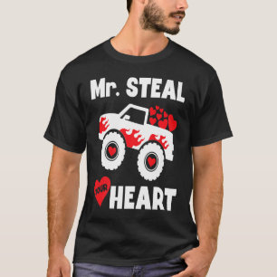 Camiseta Sr. Roba su Monstruo Cardíaco Camión Niños Niños T