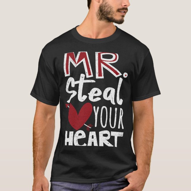 Camiseta Sr. Robar su corazón (Anverso)