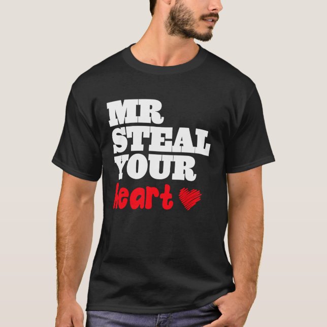 Camiseta Sr. Robar su corazón (Anverso)