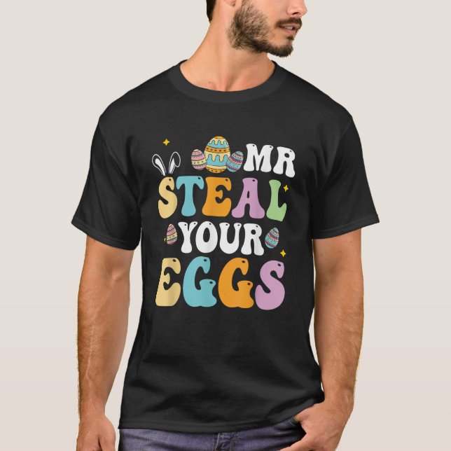 Camiseta Sr. Robar sus huevos Niños de Pascua Niños Funny S (Anverso)