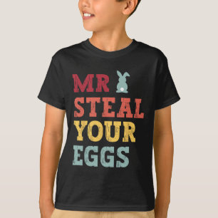 Camiseta Sr. Robar sus huevos Pascua Niños Pequeños Diversi