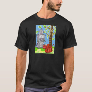 Camiseta Sr. Robot camina su perro del robot