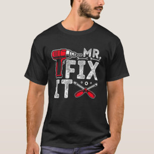 Camiseta Sr. Romper, Sr. Fix It Dad y el hijo coincidiendo 