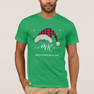 Camiseta Sr. Santa Claus Navidades Parejas coincidentes con