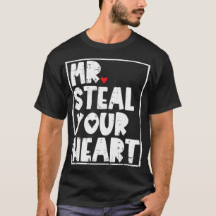 Camiseta Sr. Steal Your Heart Día de San Valentín Funny VDa