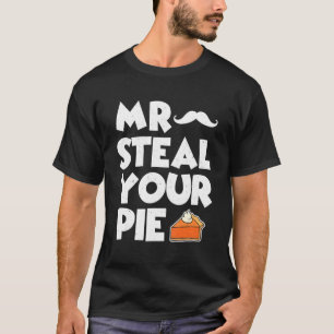 Camiseta Sr. Steal Your Pie Gracioso Pumpkin de Acción de G