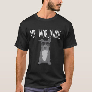 Camiseta Sr. Worldwide Funny Pitbull Apparel