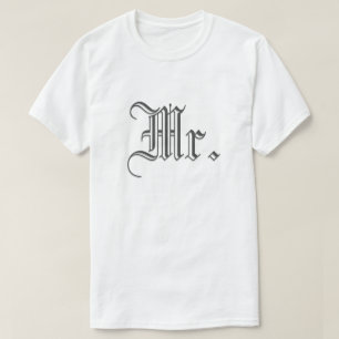 Camiseta Sr. y la Sra. Blackletter
