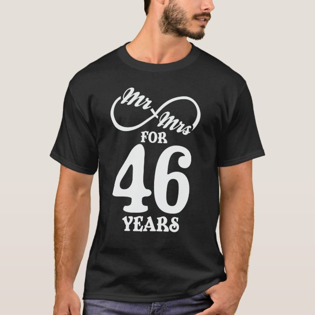 Camiseta Sr. y la Sra. Durante 46 años 46º aniversario del  (Anverso)