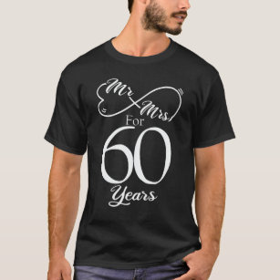Camiseta Sr. y la Sra. Durante 60 años 60º Boda Aniversario