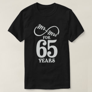 Camiseta Sr. y la Sra. Durante 65 años 65º Boda Aniversario