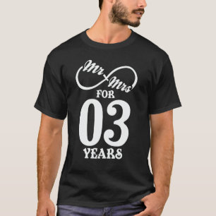 Camiseta Sr. y la Sra. durante el primer año de Boda