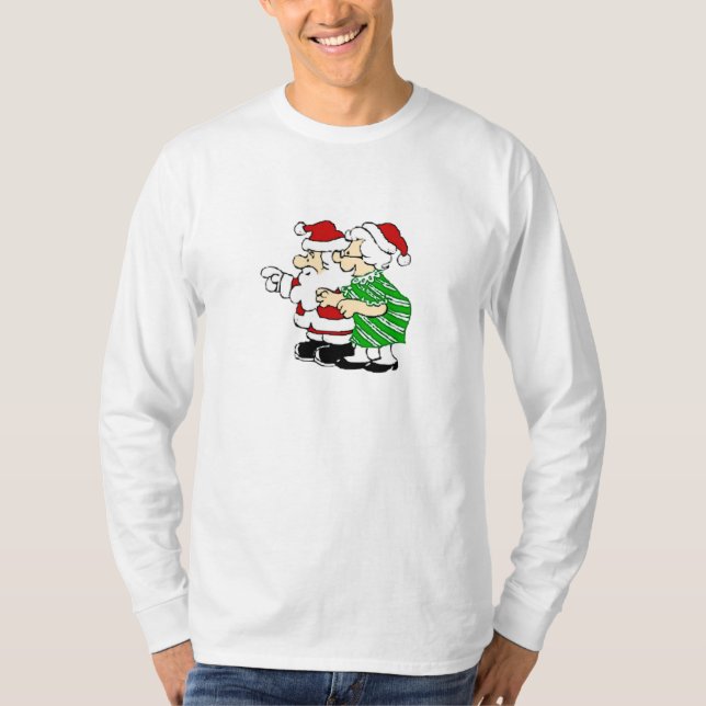 Camiseta Sr. y señora Papá Noel (Anverso)