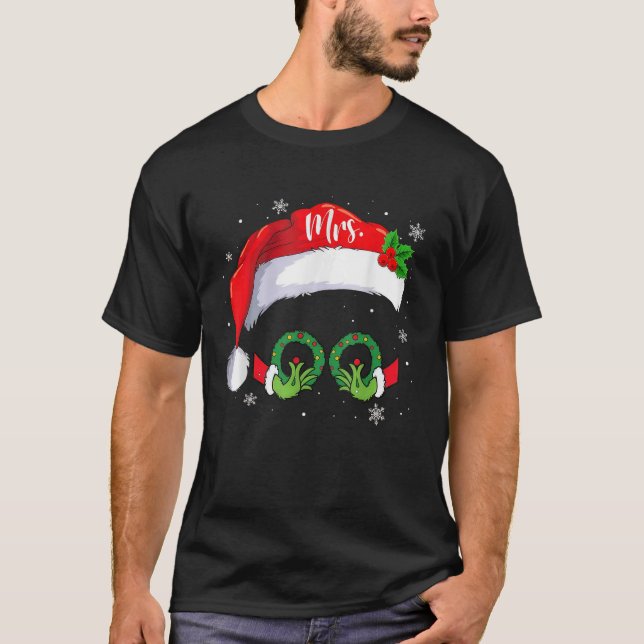 Camiseta Sr. y Sra. Claus Parejas Navidades coincidentes Pa (Anverso)