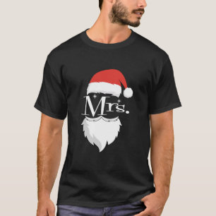 Camiseta Sr. y Sra. Claus Parejas Navidades coincidentes Pa