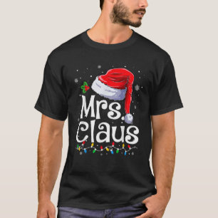 Camiseta Sr. y Sra. Claus Parejas Navidades coincidentes Pa