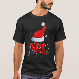 Camiseta Sr. y Sra. Claus Parejas Navidades coincidentes Pa