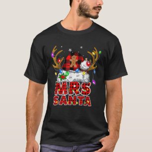 Camiseta Sr. y Sra. Claus Parejas Navidades coincidentes Pa