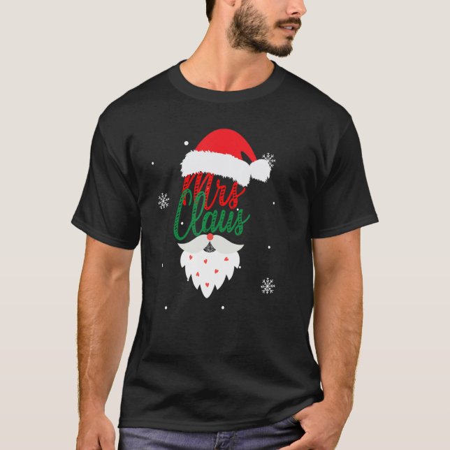 Camiseta Sr. y Sra. Claus Parejas Navidades coincidentes Pa (Anverso)