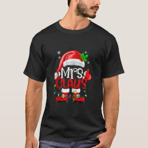 Camiseta Sr. y Sra. Claus Parejas Navidades de familia Sant