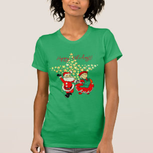 Camiseta Sr. y Sra. Claus T-Shirt Navidades Green