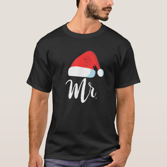 Camiseta Sr. Y Sra. Clause Parejas Coincidiendo Navidades S (Anverso)