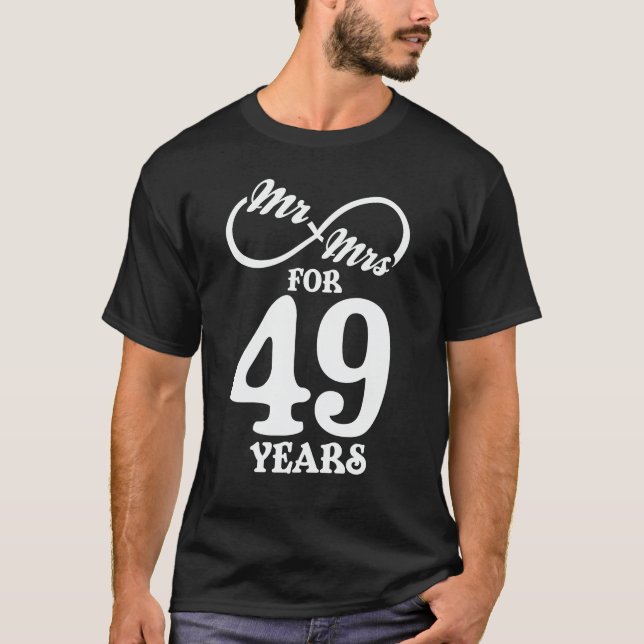 Camiseta Sr. y Sra. Durante 49 años 49º aniversario del Bod (Anverso)