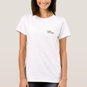 Camiseta Sr. y Sra.   elegante pareja moderna