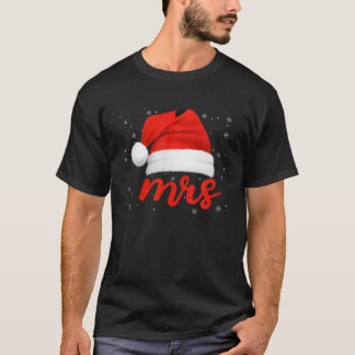 Camiseta Sr. y Sra. Funny Claus Parejas Navidades coinciden