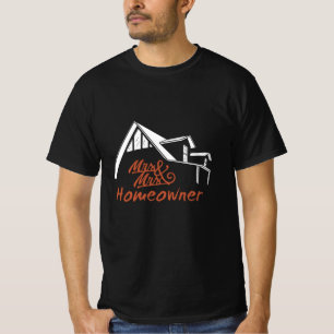 Camiseta Sr. y Sra. Homeowner, fiesta que calienta el hogar