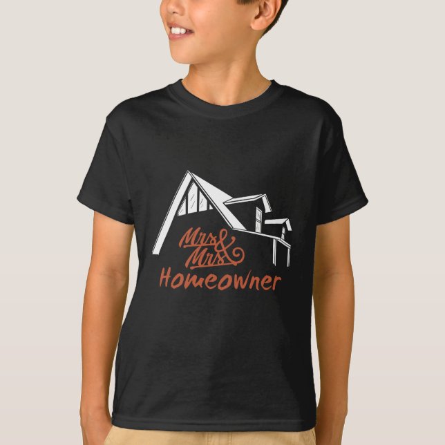 Camiseta Sr. y Sra. Homeowner, fiesta que calienta el hogar (Anverso)